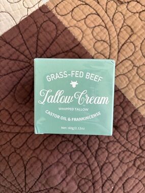Nichalous Grass-Fed Beef Tallow Cream - Castor Oil & Frankincense - New Sealed